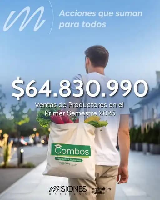 Pieza gráfica difundida por el Ministerio de Agricultura Familiar
