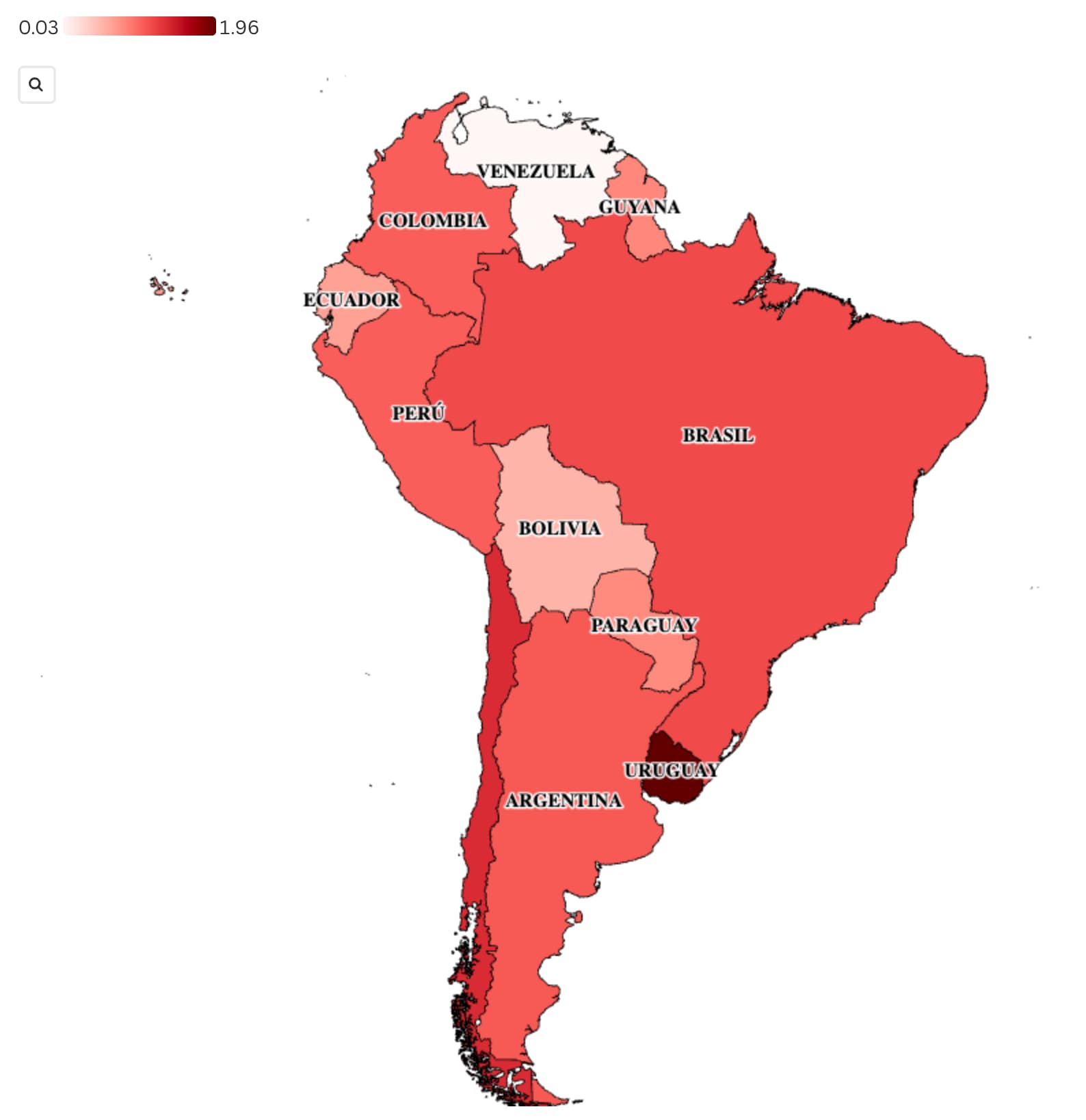 Mapa de precios de la nafta en Sudamérica - Redacción Fracrán Noticias