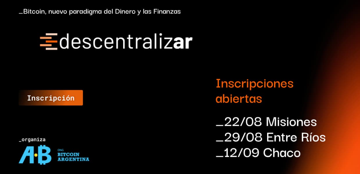 Imagen de portada para Descentralizar 2025: El evento sobre blockchain y criptomonedas llega a Posadas
