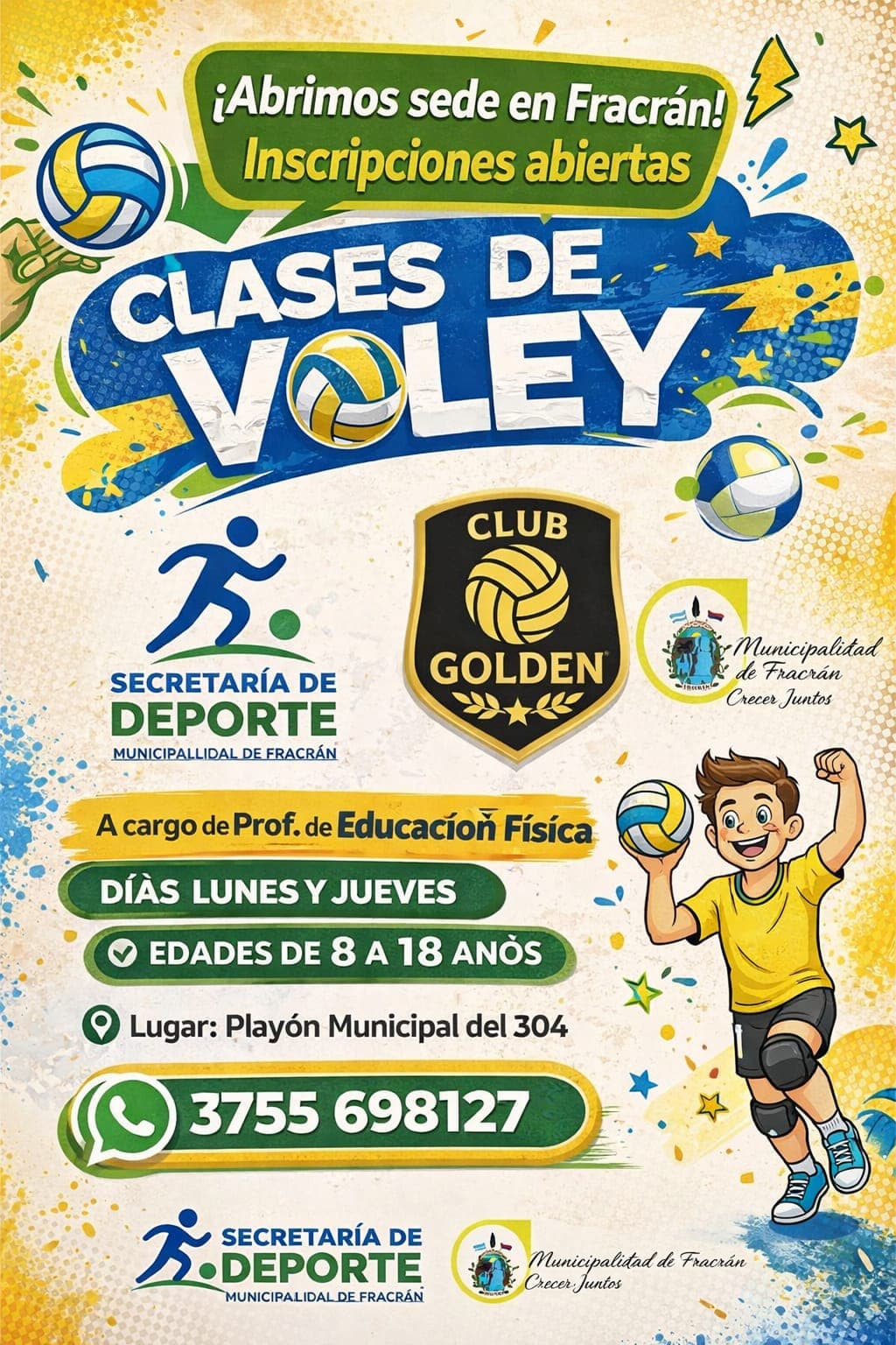 La convocatoria del Club Golden busca fomentar el deporte en el municipio.