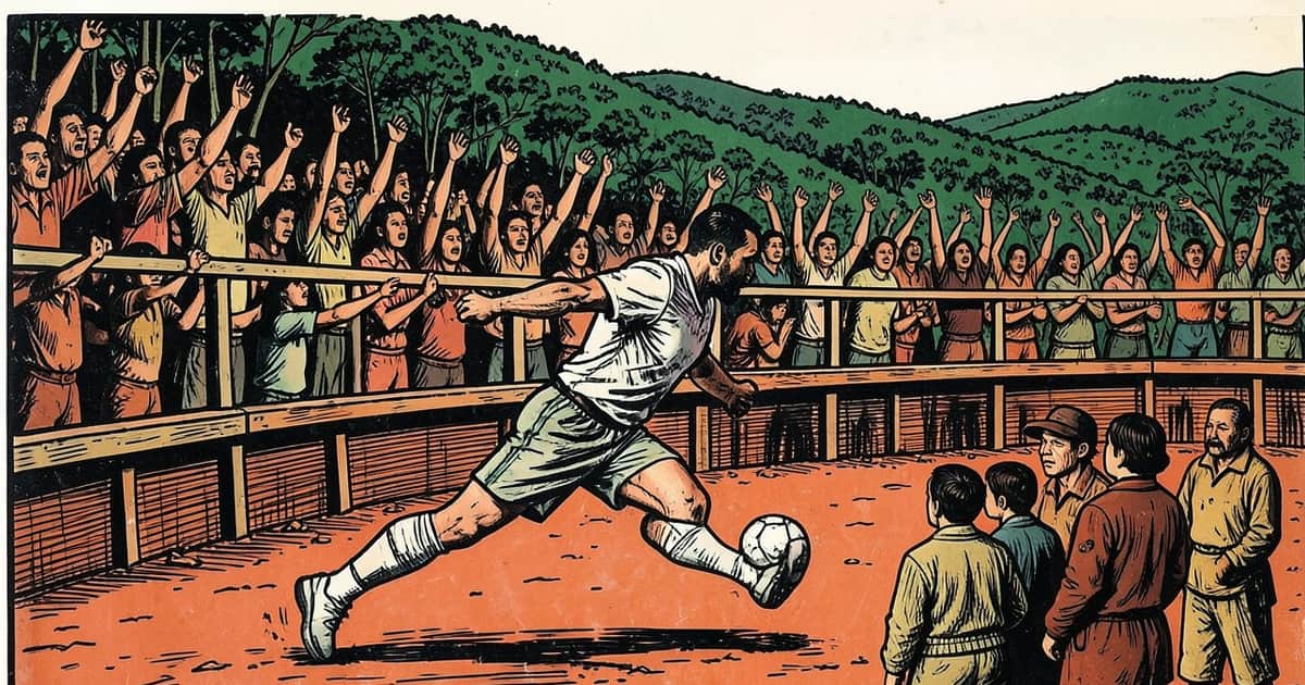 Ilustración editorial de portada sobre Argentina va por Egipto en octavos del Mundial 2026