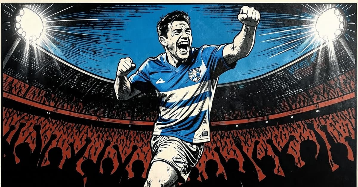 Ilustración editorial de portada sobre Argentina, a puro corazón, vuelve a las semifinales del Mundial