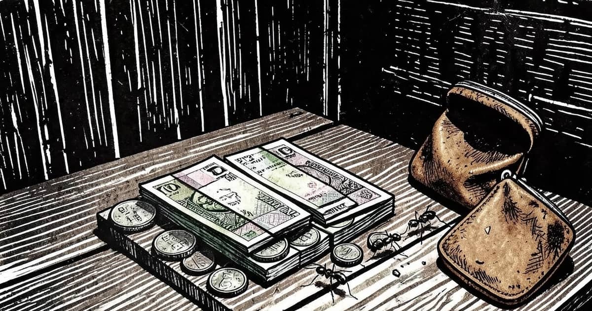Ilustración editorial de portada sobre Oberá: le sacaron $11 millones a una anciana de a poco