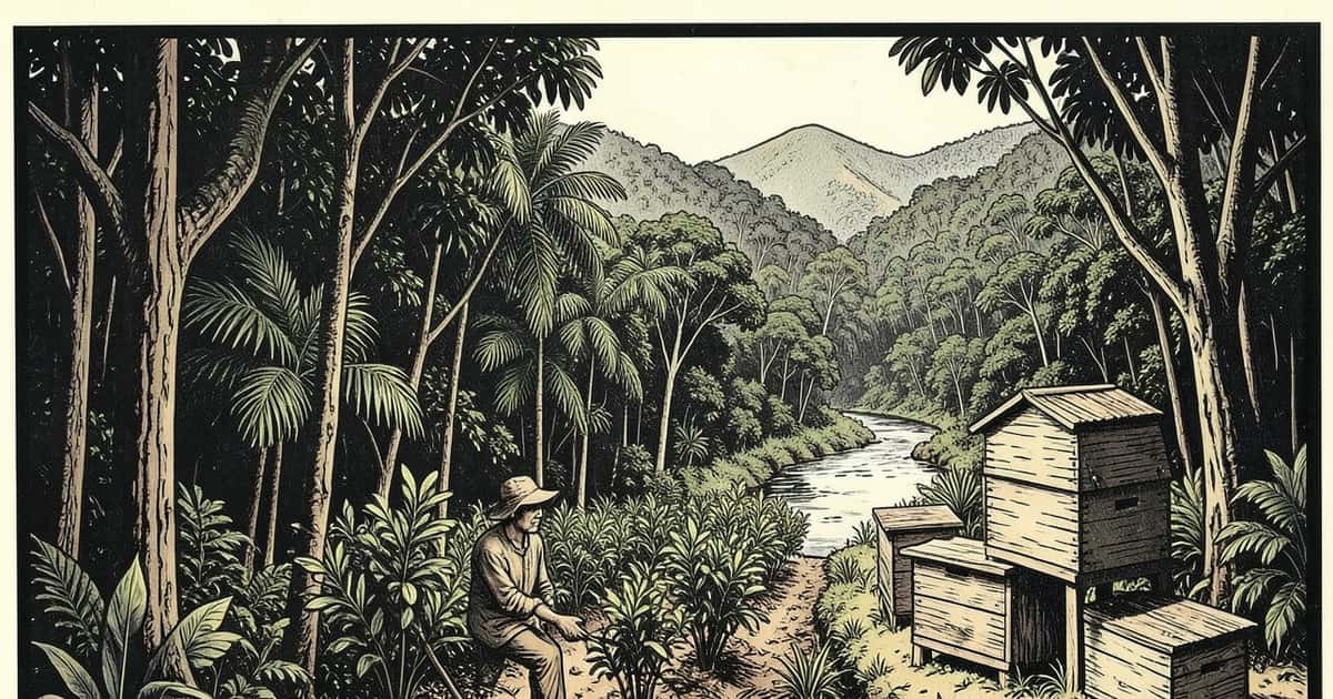 Ilustración editorial de portada sobre San Pedro estrena su primera certificación agroecológica