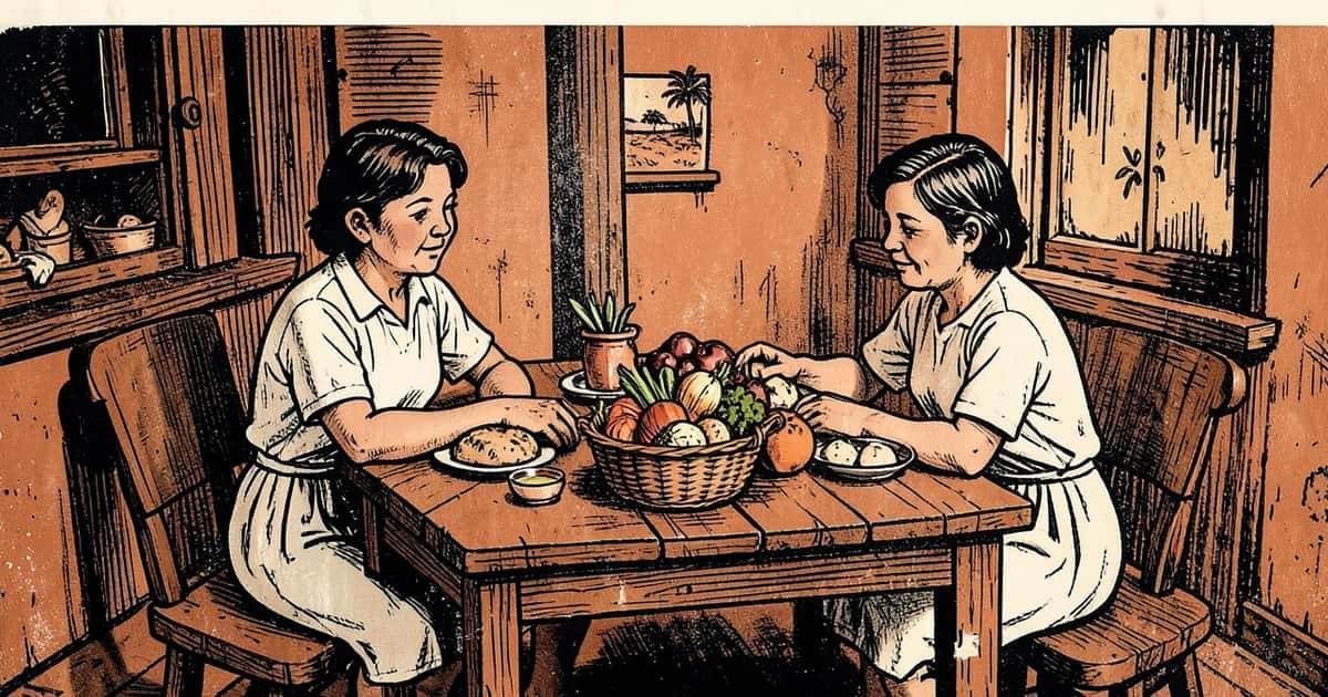 Ilustración editorial de portada sobre La canasta básica familiar en Misiones subió 32% en un año
