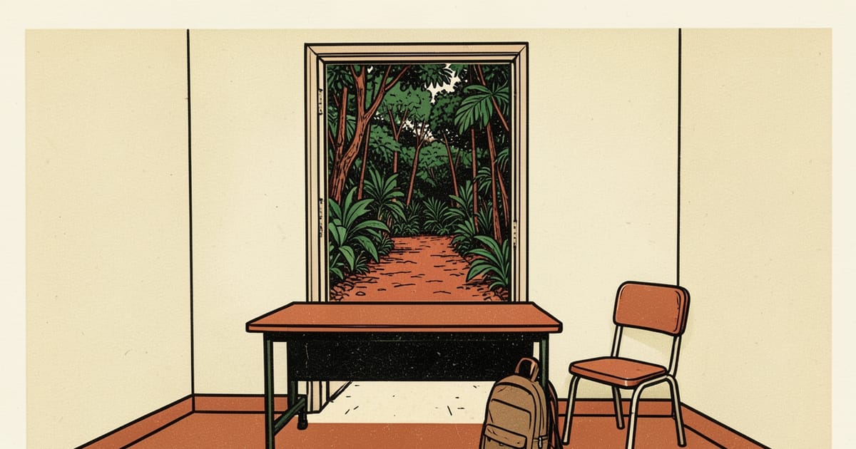 Ilustración editorial de portada sobre UNaM: advierten que trabajar retrasa la cursada en Misiones