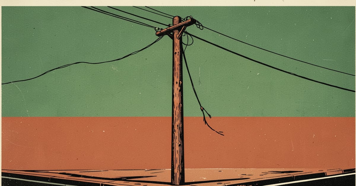 Ilustración editorial de portada sobre Posadas: cuarto episodio de robo de fibra óptica en 2026